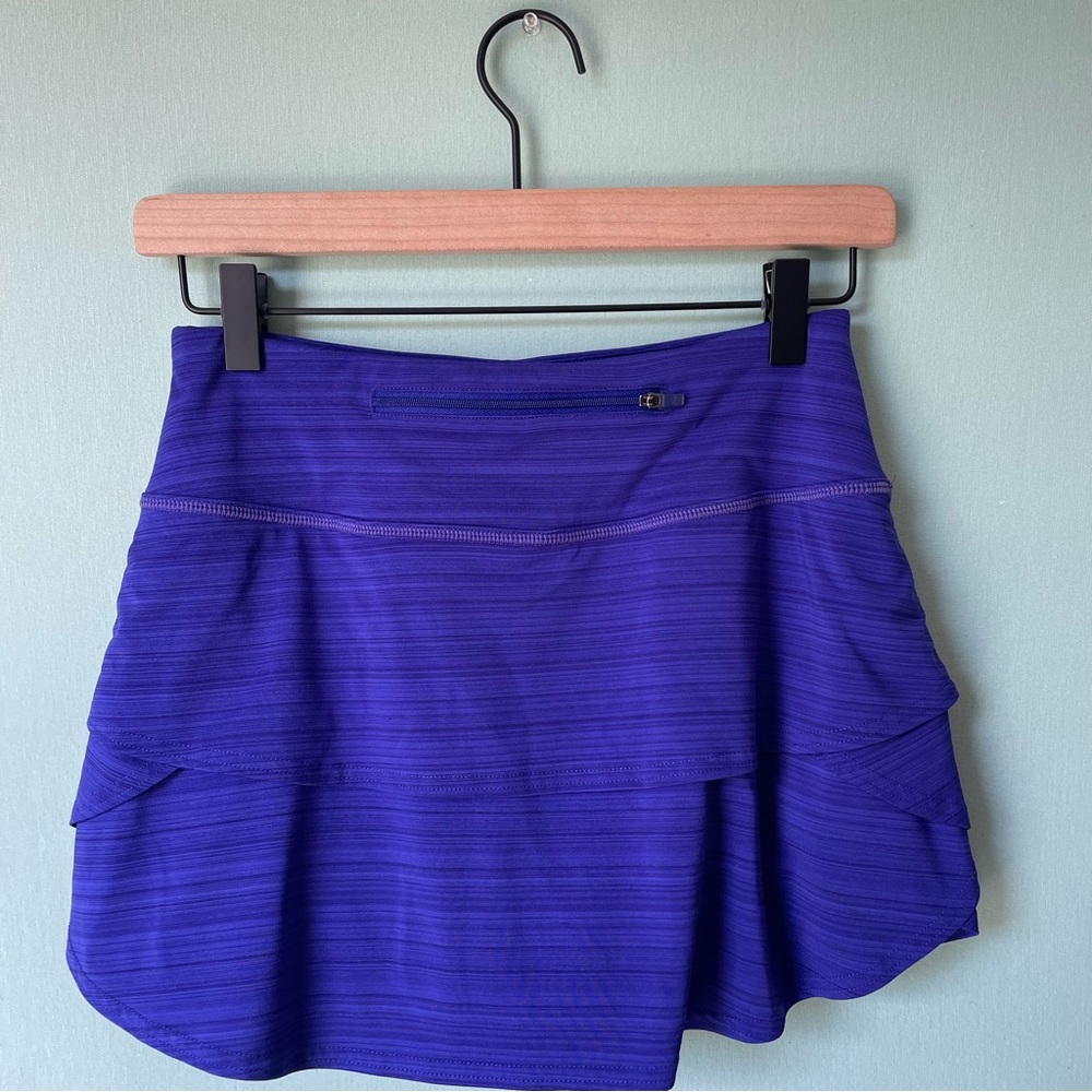 Athleta Purple Layered Mini Skirt (Size XS) - Picture 3 of 7